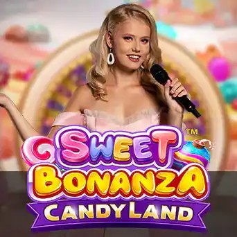 Live Dealer logo of Sweet Bonanza CandyLand from Pragmatic Play at Wild Robin Casino