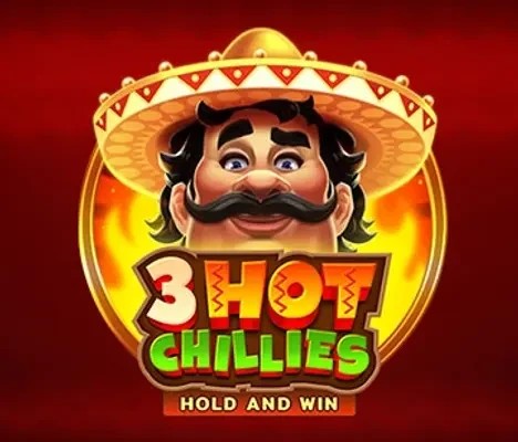 Slots logo of 3 Hot Chillies from 3 Oaks Gaming at Wild Robin Casino