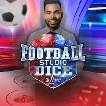 Football Studio Dice logo by Evolution at Wild Robin Casino