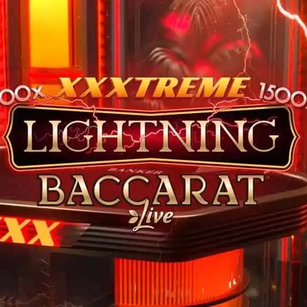 XXXtreme Lightning Baccarat logo – Live Dealer by Evolution at Wild Robin Casino